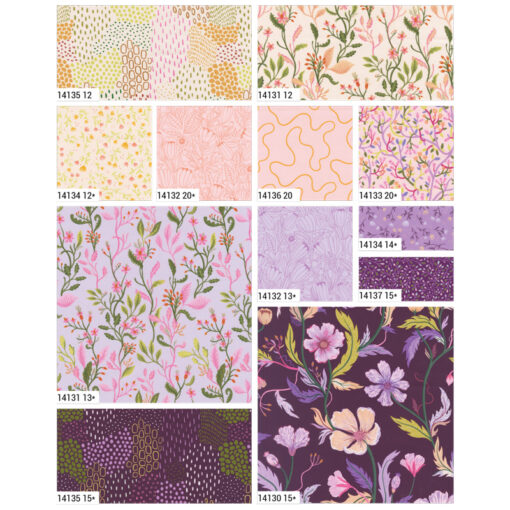 Lynn Warme - Floral Fondant - 5" Charm-tygpaket RP-modern