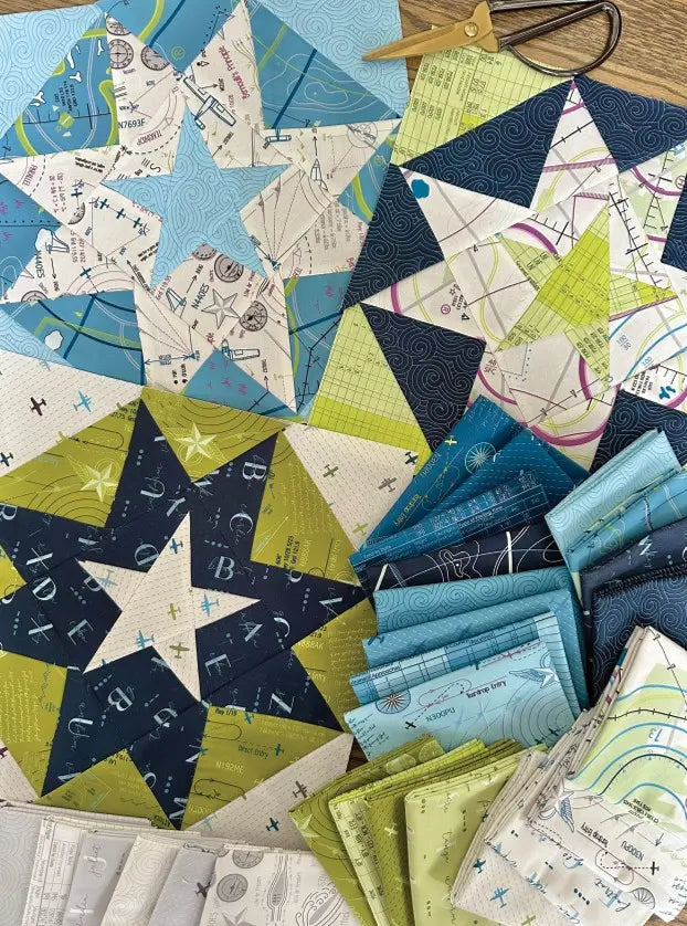 Saridity High Flight, moderni puuvillainen tilkkutyökangas