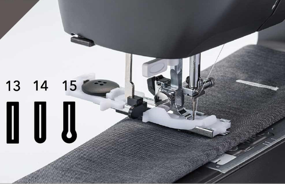 Janome SewLA elektroninen ompelukone lisätasolla – 30 ommelta, LCD-näyttö, LED-valaistus ja EasySet-puolausjärjestelmä.
