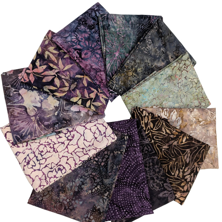 Tonga Batiks – Chateau 12 pieces half meter fabric bundle