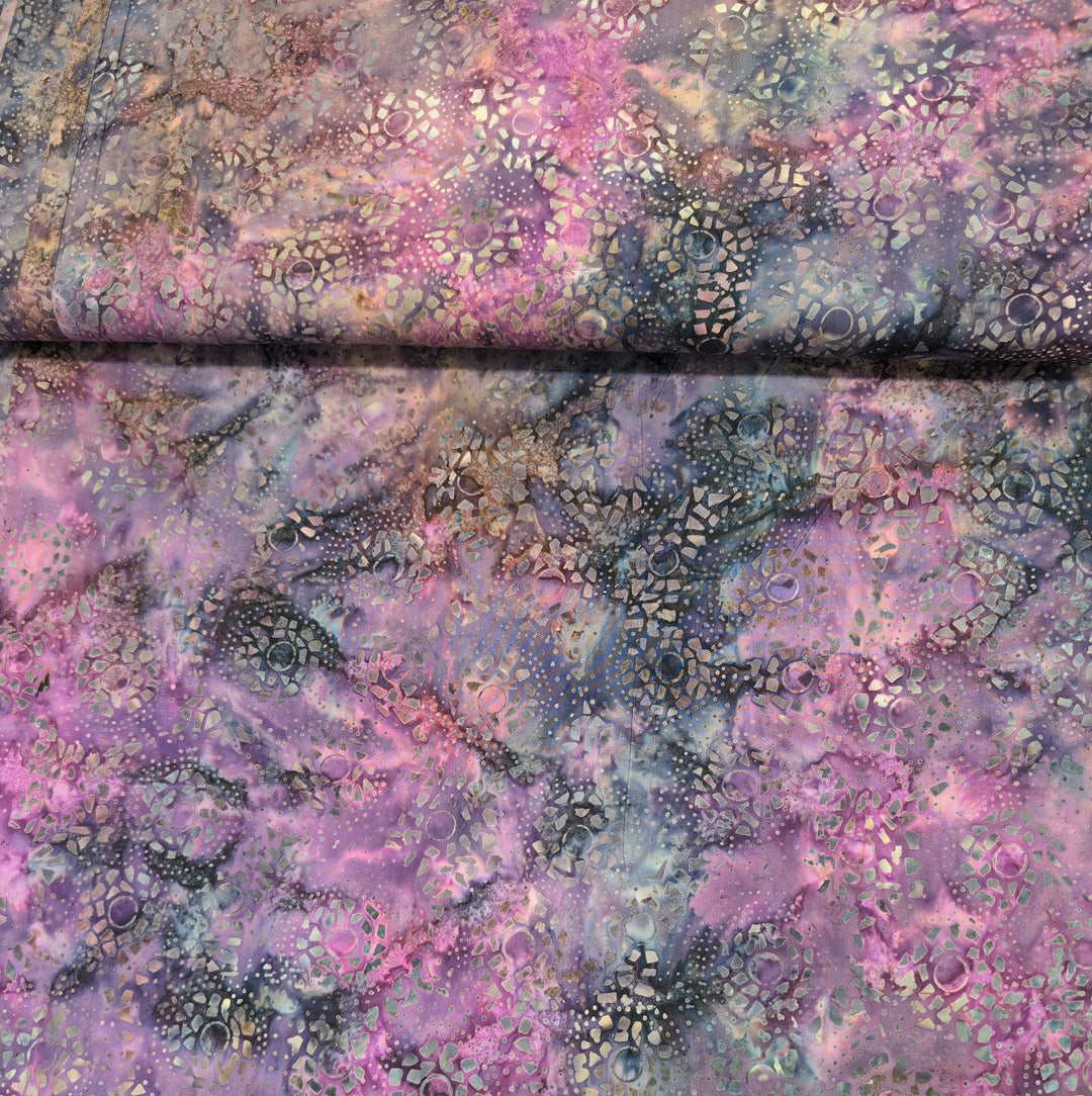 Tonga Batiks - Chateau - Wood Cuts Flowers and Dots Harvest t B3924 puuvillakangas batiikki