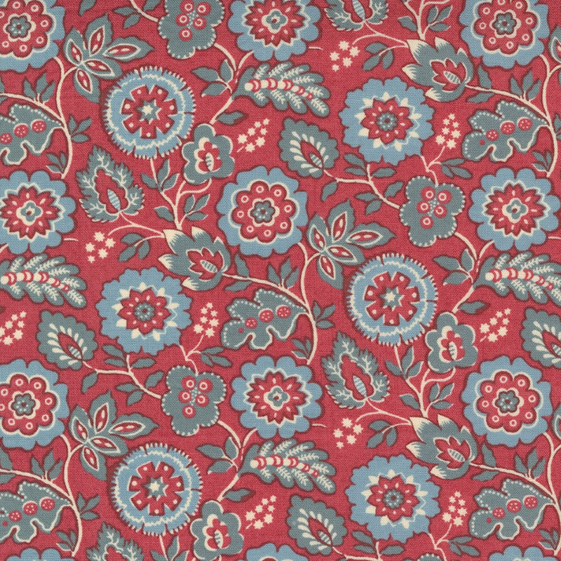 French General, La Vie Boheme 13903-11 French Red puuvillakangas