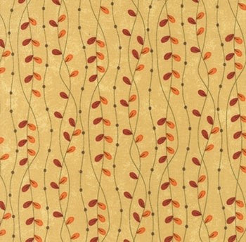 Sandy Gervais - Happy Fall, Falling Leaves Wheat 17784 11 puuvillakangas