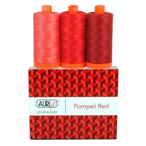 Aurifil Color Builder 50wt Pompeii Red ompelulankapaketti