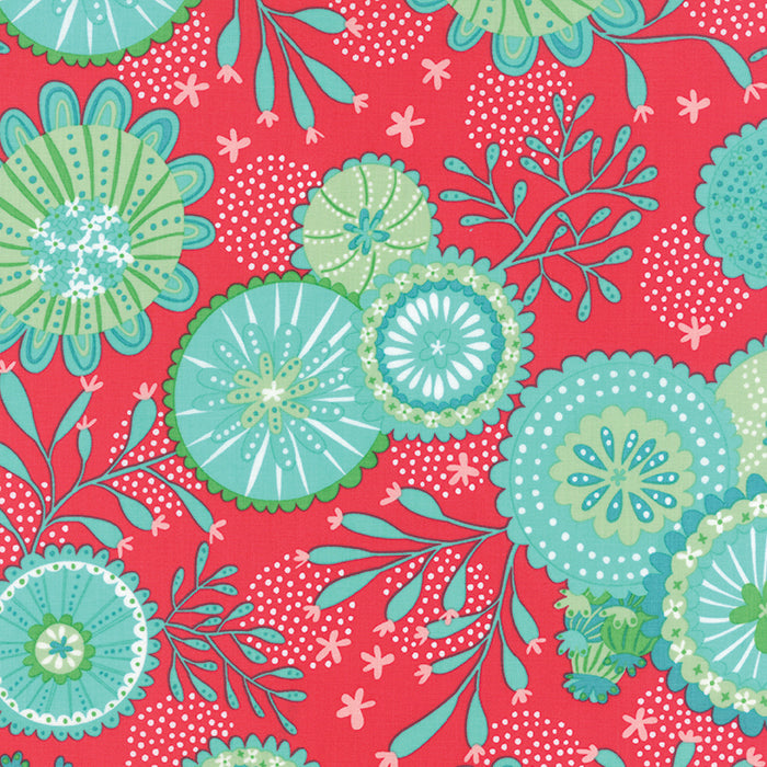 Stacy Iest Hsu - Coral Queen of the Sea, Raspberry 20513 17 puuvillakangas