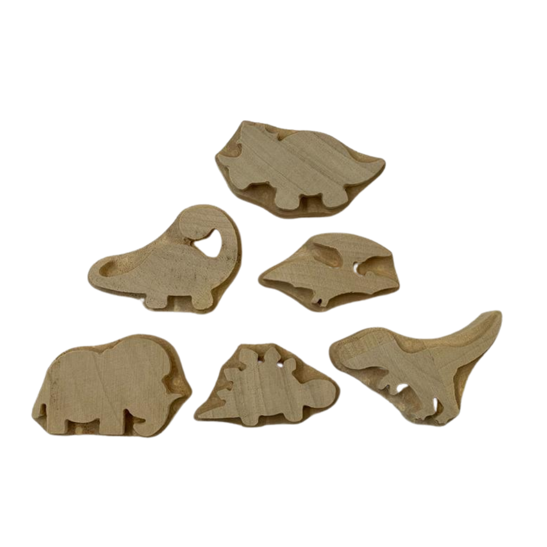 Wooden embossing stamp - Dinosaurs