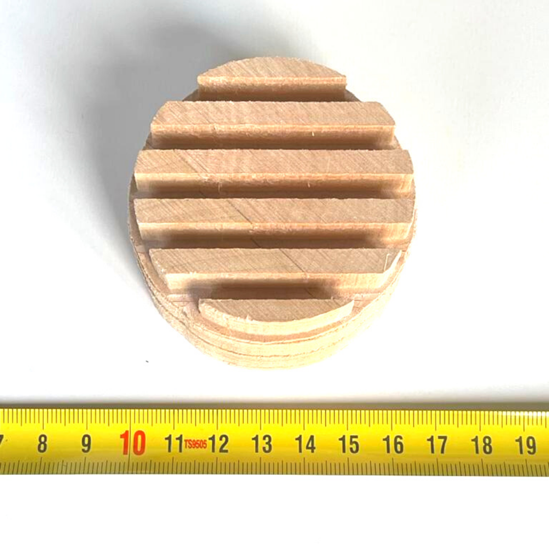 Wooden embossing stamp - Circle lines