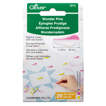 Lataa kuva Galleria-katseluun, Clover Wonder Pins 3210 neulat 20kpl
