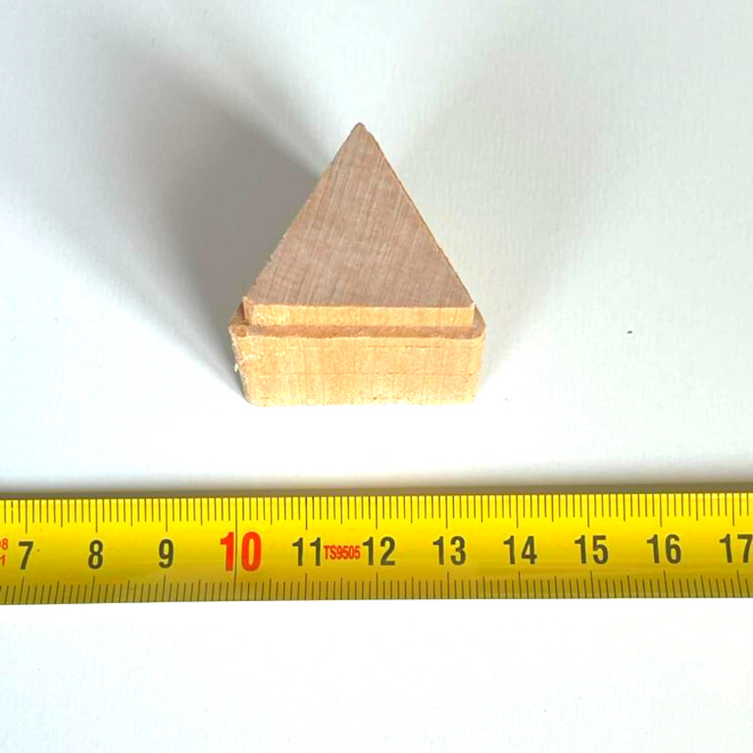 Wooden embossing stamp - Small triangle 1236