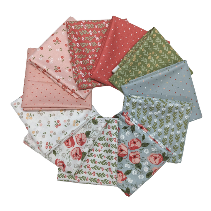 Lella Boutique, Country Rose cotton fabric bundle