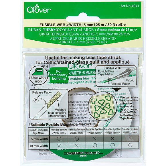 Clover Fusible Web liimanauha 5mm 4041