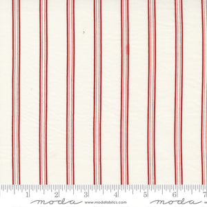 Primitive Gatherings, Red and White Gatherings 49194-11 Vanilla Double Stripe