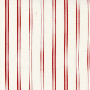 Primitive Gatherings, Red and White Gatherings 49194-11 Vanilla Double Stripe puuvillakangas