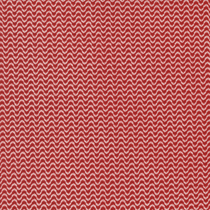 Primitiva sammankomster, röda och vita sammankomster 49195-13 Crimson Meander bomullstyg