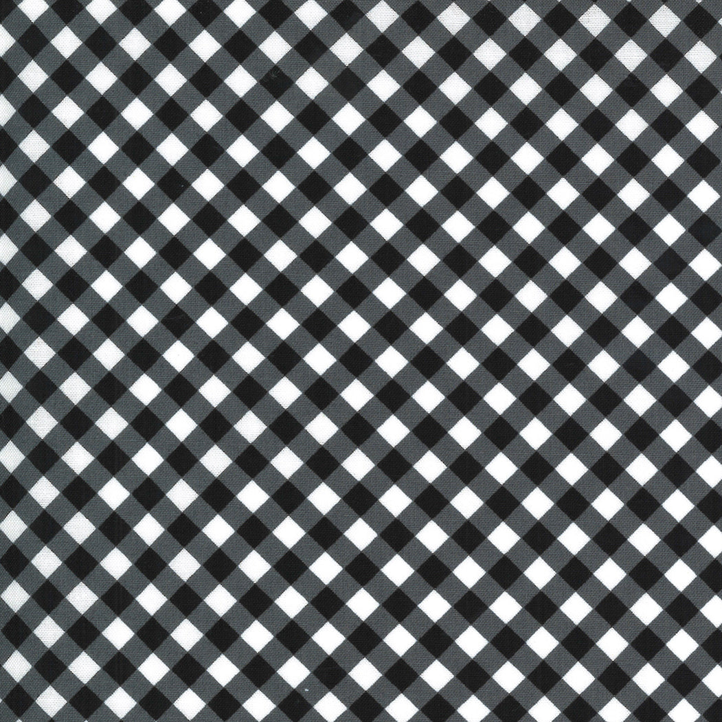 April Rosenthalin Midnight Magic kokoelman 24107-17 musta valkoinen ruudullinen puuvillakangas