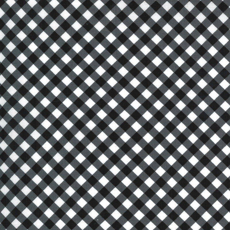 April Rosenthalin Midnight Magic kokoelman 24107-17 musta valkoinen ruudullinen puuvillakangas