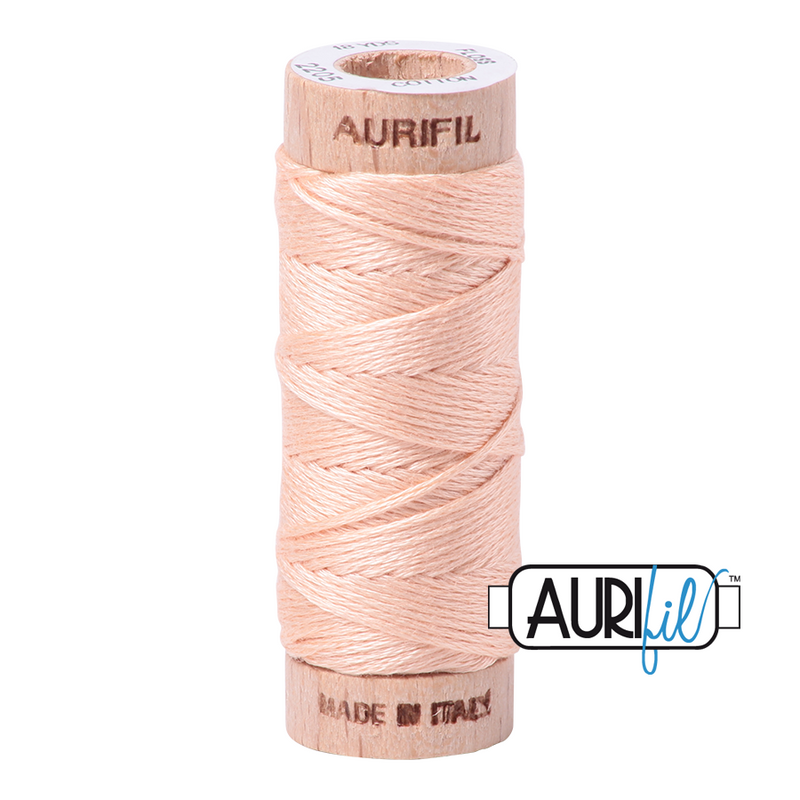 Aurifil Floss 10wt 2205 Apricot 100% puuvilla kirjontalanka pieni