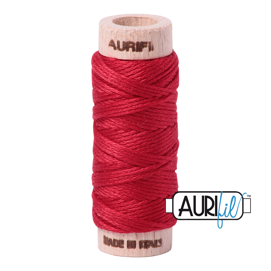 Aurifil Floss 10wt 2250 Red 100% puuvilla kirjontalanka pieni