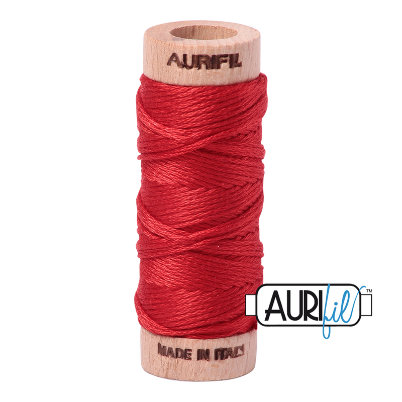 Aurifil Floss 10wt 2250 Red 100% puuvilla kirjontalanka pieni