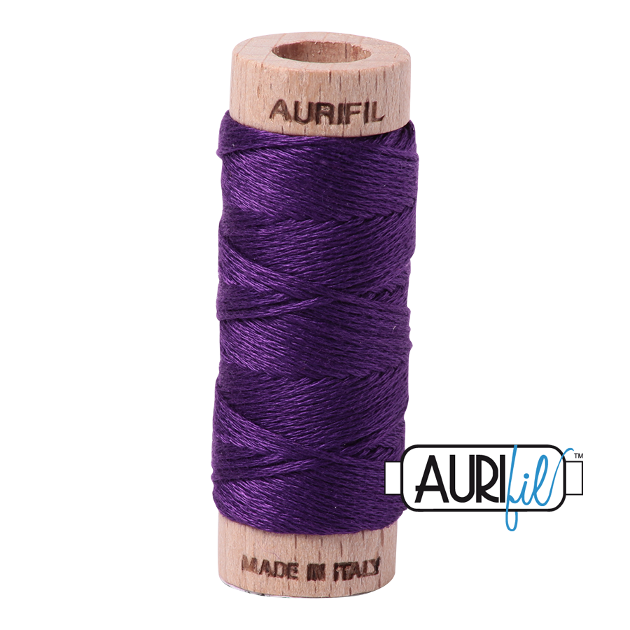 Aurifil Floss 10wt 2545 Medium Purple 100% puuvilla kirjontalanka pieni