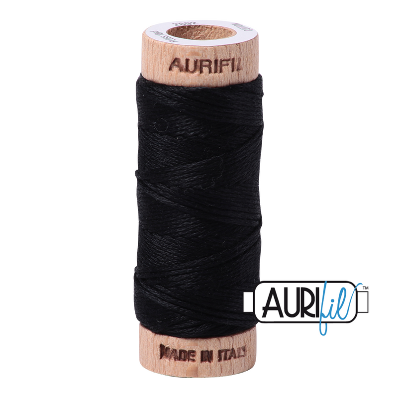 Aurifil Floss 10wt 2692 Black 100% puuvilla kirjontalanka pieni