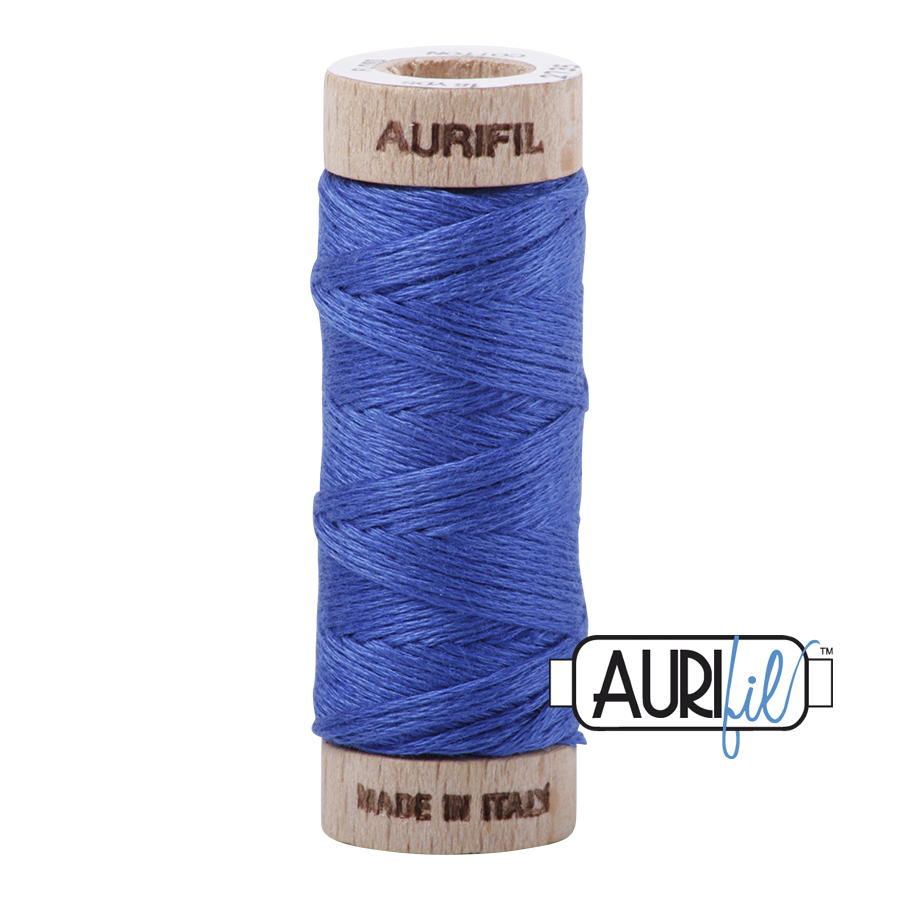 Aurifil Floss 10wt 2735 Medium Blue 100% puuvilla kirjontalanka pieni