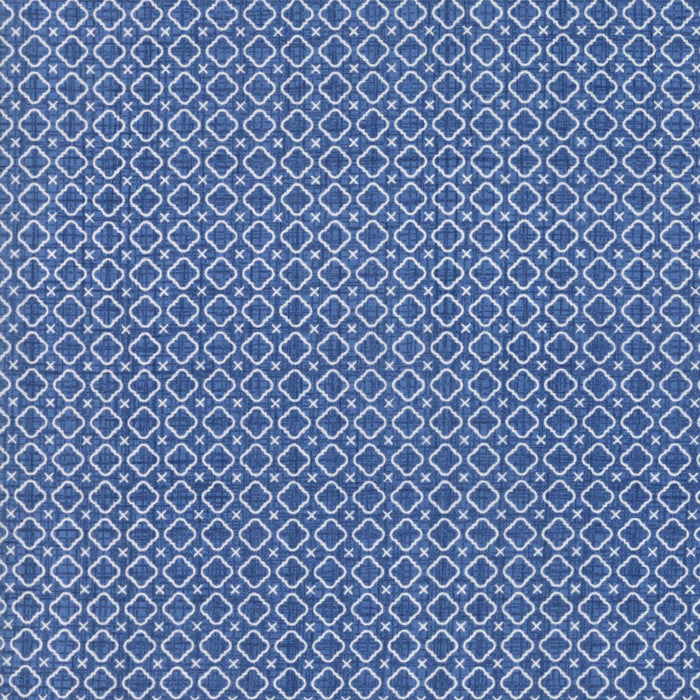Kate & Birdie Bayberry 13163-16 sininen geometrinen blenderi puuvillakangas – pieni neliapilakuvio sinisellä pohjalla, Moda Fabrics tilkkutyökangas