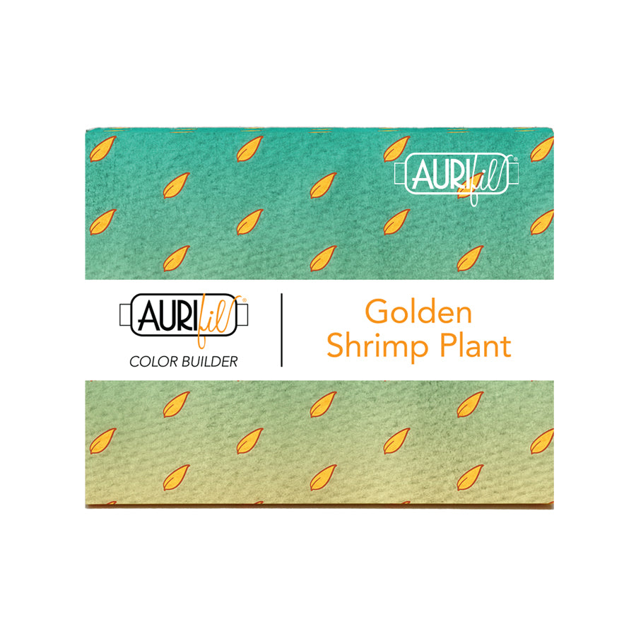 Aurifil Color Builders 2022 Golden Shrimp Plant ompelulankapaketti
