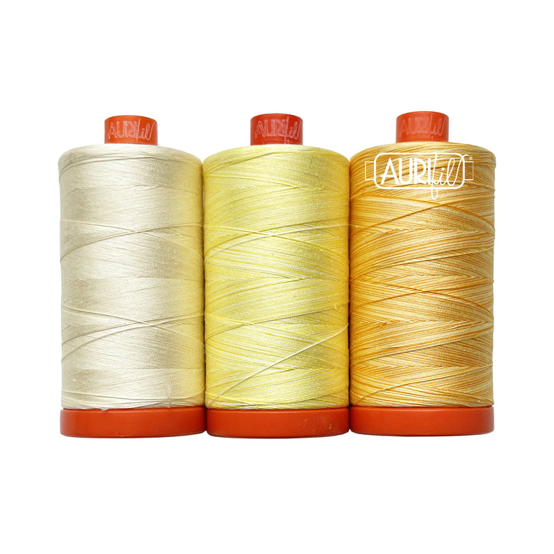 Aurifil Color Builders 2022 Golden Trumpet ompelulankapaketti