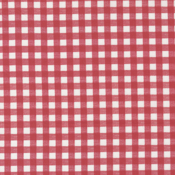 Punainen puuvillakangas, jossa klassinen gingham-ruutukuosi – Cathe Holden Leather & Lace and Amazing Grace 7406-14.