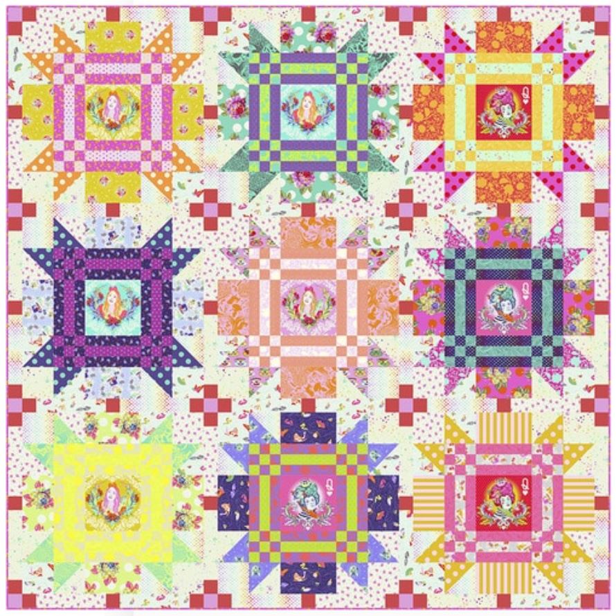 Checkmate - Curiouser and Curiouser patchwork instructions FREE