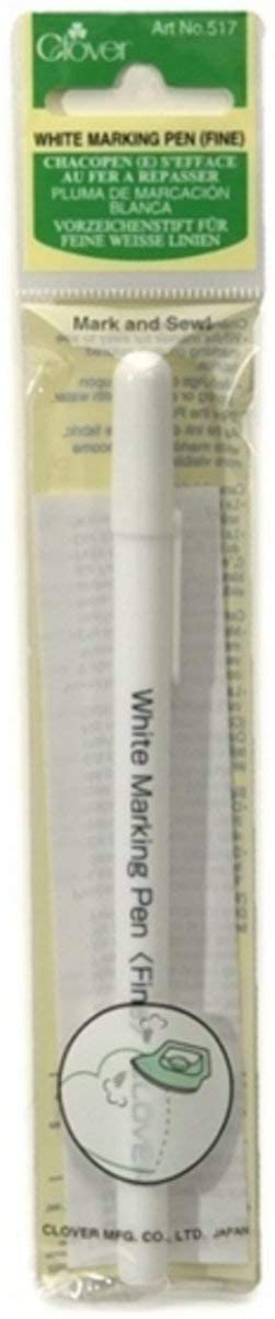 Clover White Marking Pen 517 Fine valkoinen merkkauskynä
