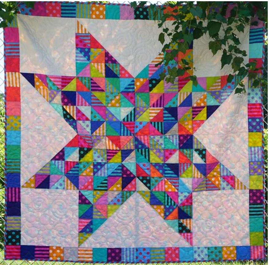 Confetti Celebration patchwork pattern Tula Pink FREE