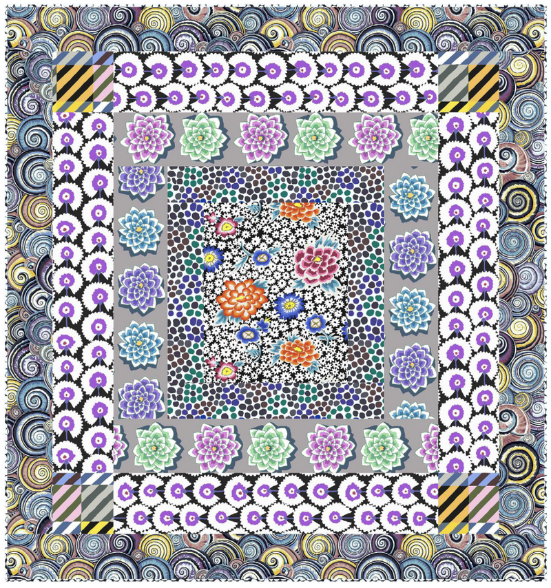 Contrast Play tilkkutyöohje, Kaffe Fassett Spring 2022 ILMAINEN