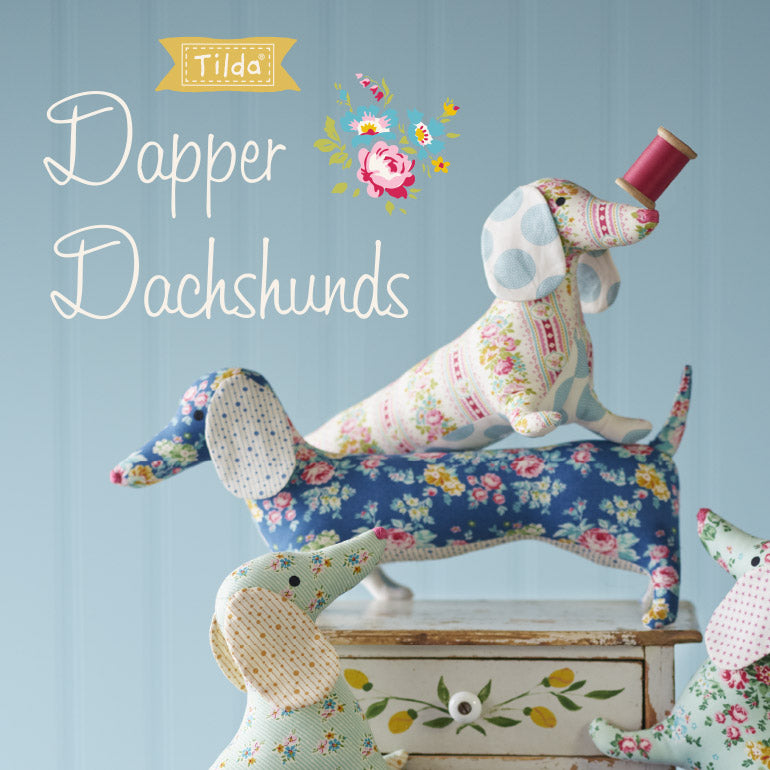 Tilda Dapper Dachshund - hundmönster, GRATIS