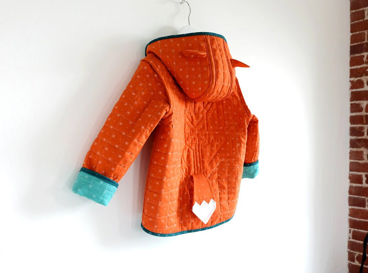 Little Fox Coat Pattern Annie Brady BC-Q001 Pikkukettu takki kaava
