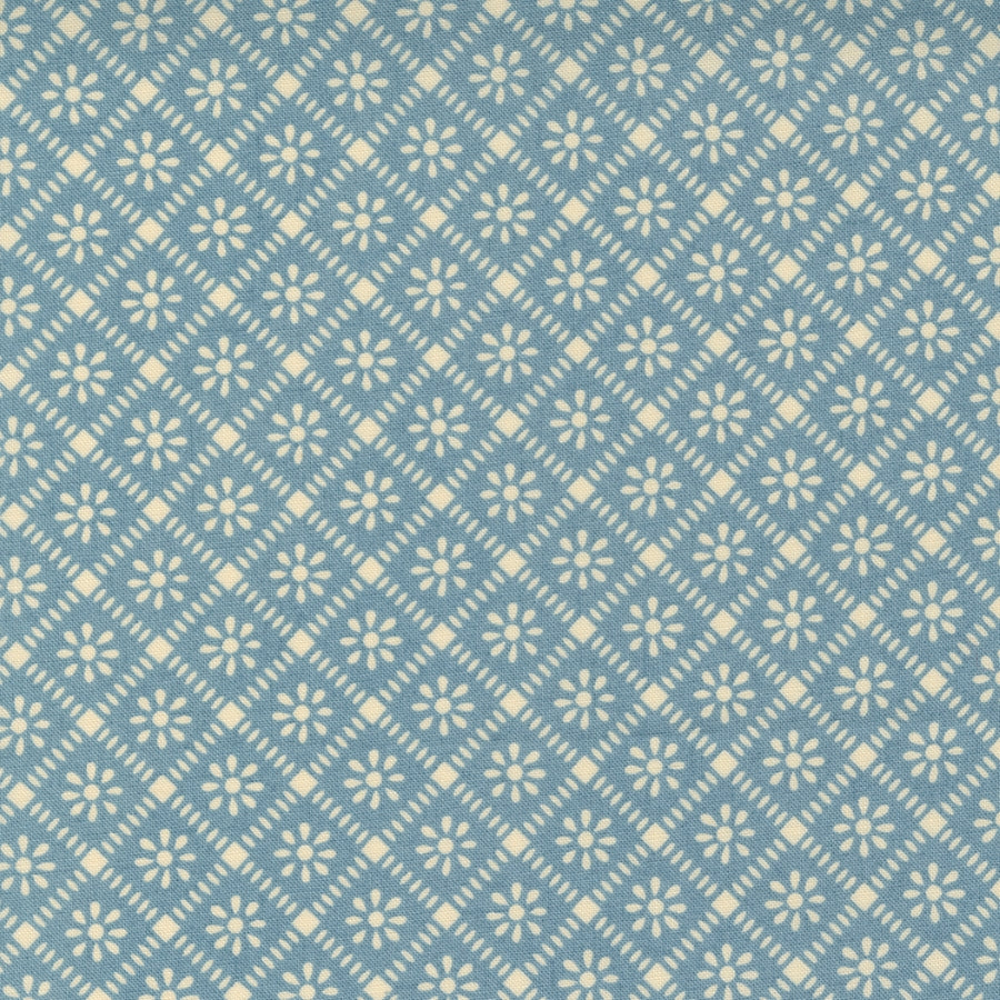 French General La Vie Bohème 13905-12 French Blue sinivalkoinen puuvillakangas