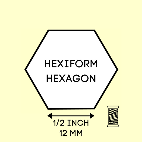 Hexiform Hexagon 1/2 tuumaa (12 mm) kuusikulmio-malline 60 kpl