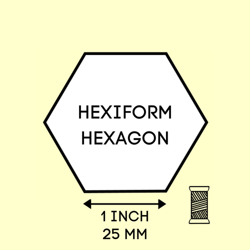Hexiform Hexagon 1 tuuma (25 mm) kuusikulmio-malline 60 kpl