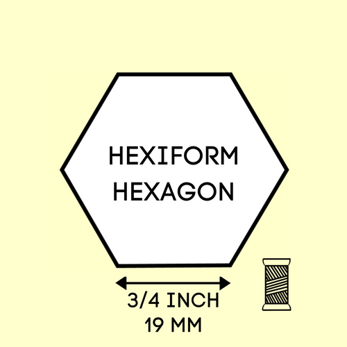Hexiform Hexagon 3/4 tuumaa (19 mm) kuusikulmio-malline 60 kpl
