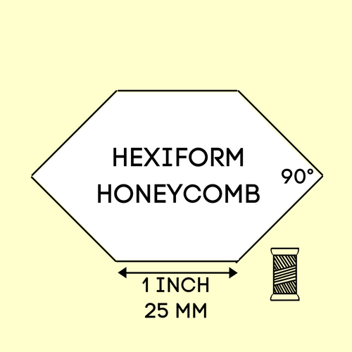 Hexiform Honeycomb 1 tuuma (25 mm) hunajakennu-malline 60 kpl