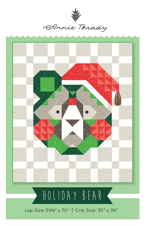 Holiday Bear Quilt Pattern Annie Brady AB-006 Lomakarhu tilkkutyöohje