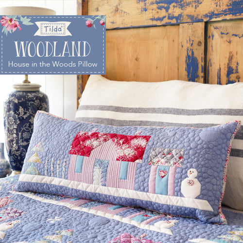 Tilda Woodland, House in the Woods Pillow Quilt Pattern, tyyny tilkkutyöohje, ILMAINEN