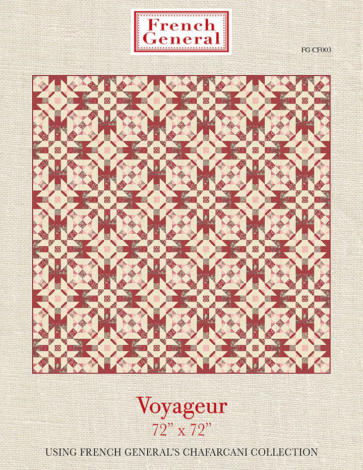 Voyageur Quilt Pattern French General FG-CF003 tilkkutyöohje