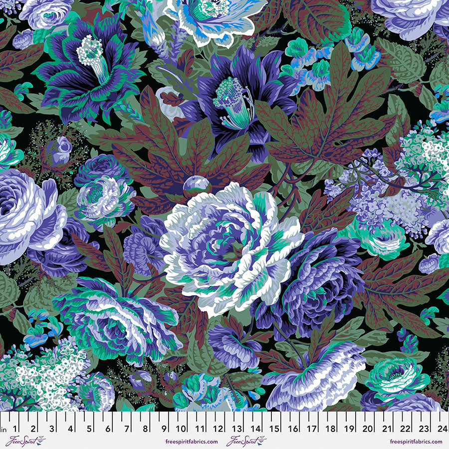 Kaffe Fassett, Spring 2023 Floral Burst, Purple PWPJ029.PURPLE puuvillakangas