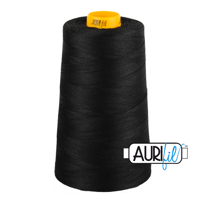 Aurifil Cone Forty3 40wt 2692 Black 100% puuvilla -ompelulanka kartiossa