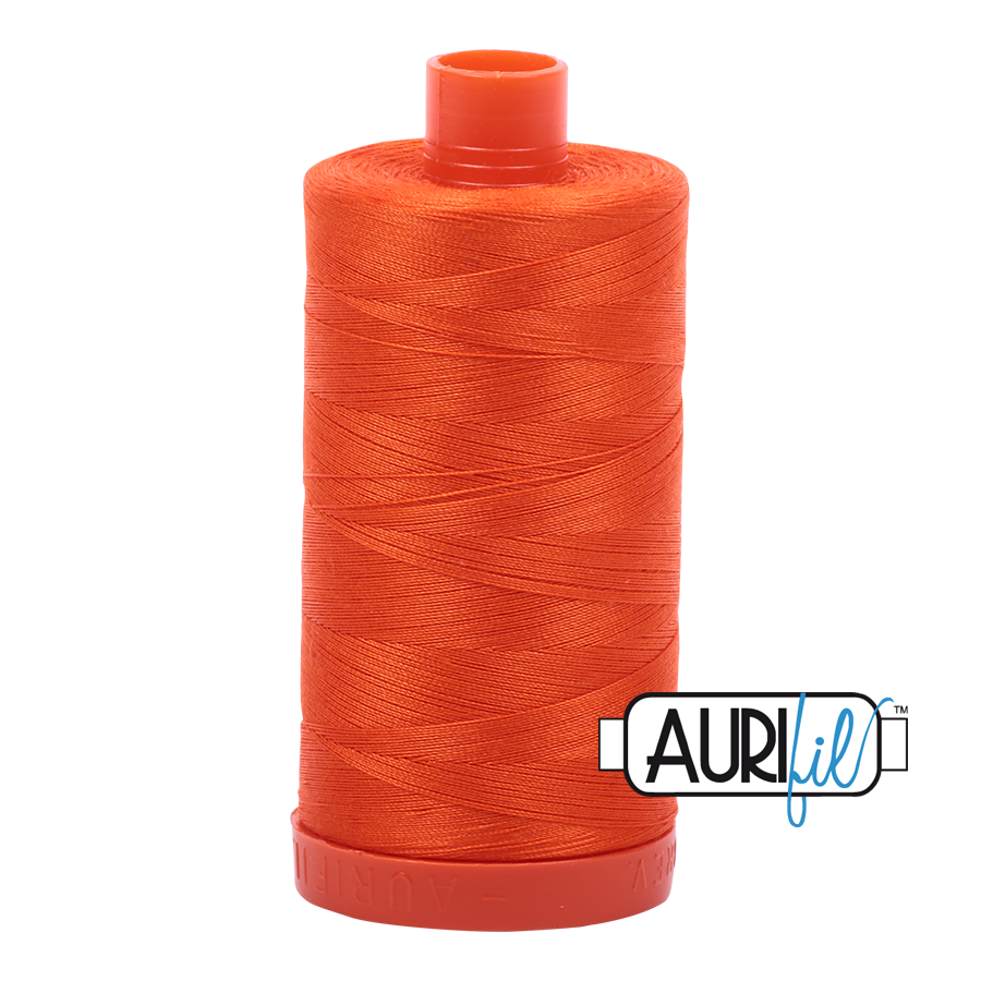 Aurifil 50wt 1104 Neon Orange 100% puuvilla -ompelulanka