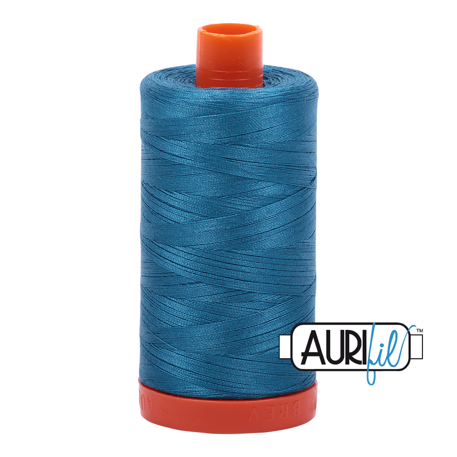 Aurifil 50wt 1125 Medium Teal 100% puuvilla -ompelulanka