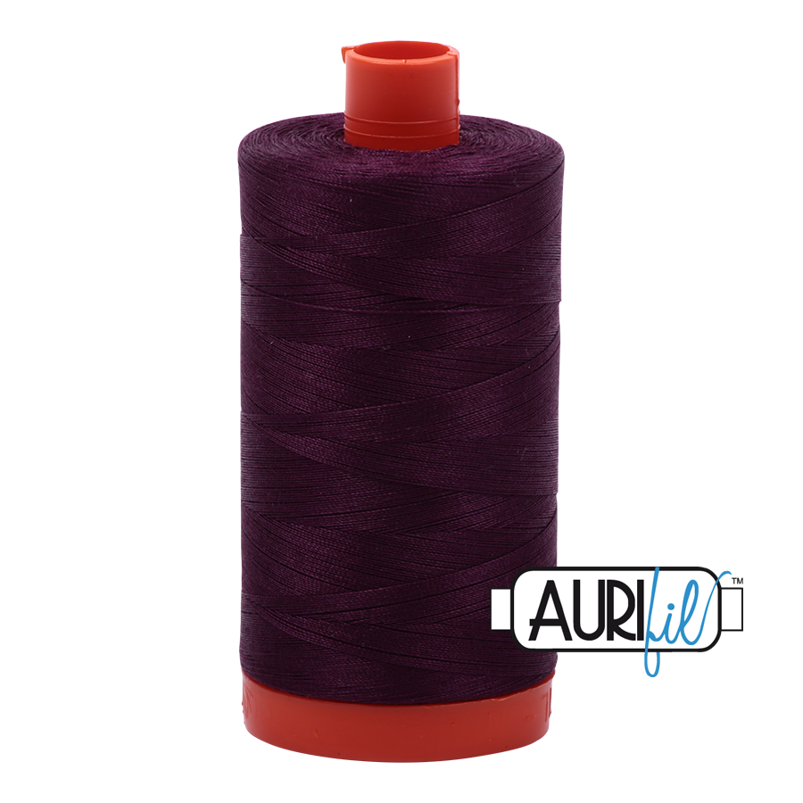 Aurifil 50wt 1240 Very Dark Eggplant 100% puuvilla -ompelulanka