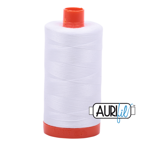 Aurifil 50wt 2024 White 100% puuvilla -ompelulanka